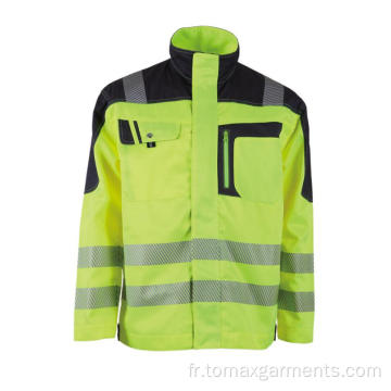 Veste de sécurité réfléchissante pour hommes avec En20471 Hi Vis